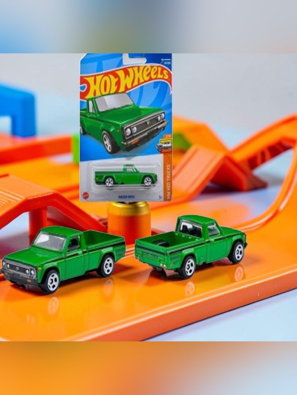 2021 Hot Wheels Mazda Repu Green 24/250 HW Hot Trucks 2/10 Die-Cast 1:64 New Sea